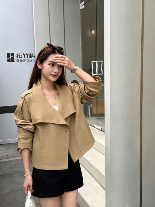 The Cropped Trench in khaki