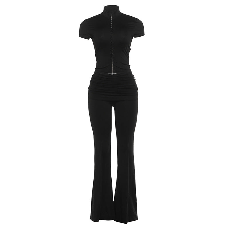 The Nocturne Set, flat view of the top and trousers