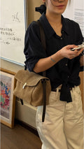 The Corvaine Satchel in taupe