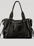 The Moonlit Bag, in black washed vegan leather